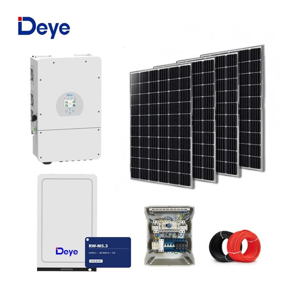 Гібридна сонячна станція на 8 кВт. Standart | Deye 8 kw | Ja Solar 420w  9003 фото