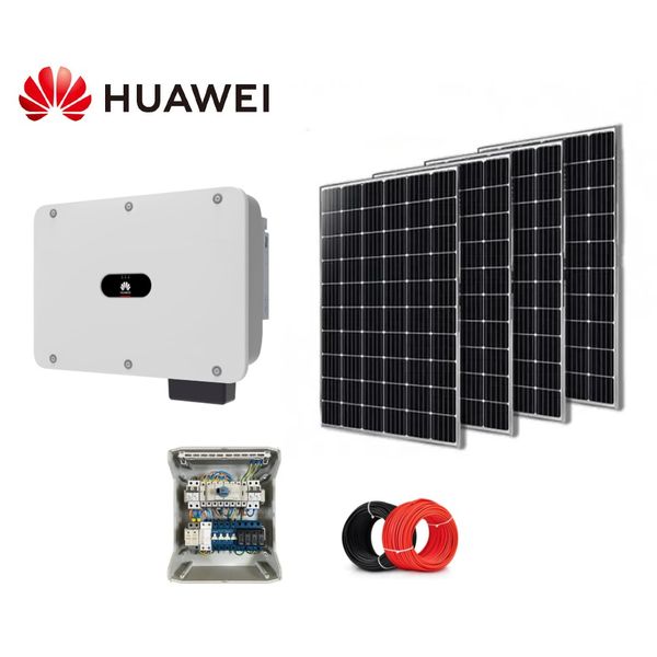 Мережа сонячна станція на 50 кВт | Huawei 50 kw | Ja Solar 545w 8001 фото